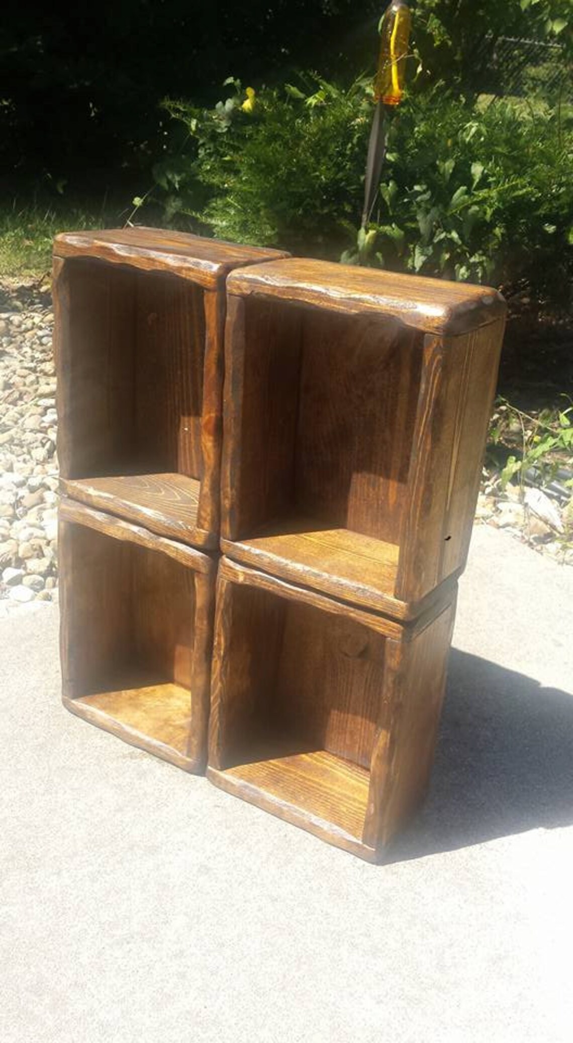 Rustic Reclaimed Wood Tray Box LOT OF FOUR Candle Holder Etsy