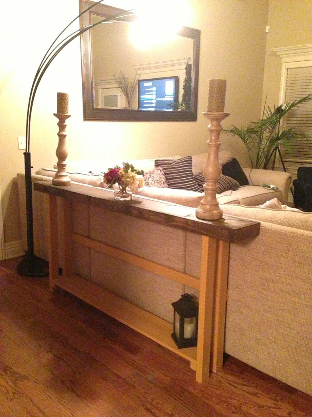 RUSTIC SOFA TABLE Accent Narrow Console Entryway Entry | Etsy