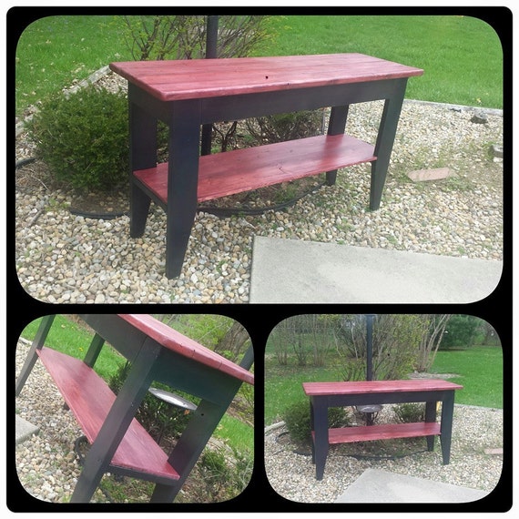 FARMHOUSE CONSOLE TABLE Kitchen Island Rustic Sofa Bar Entry Etsy