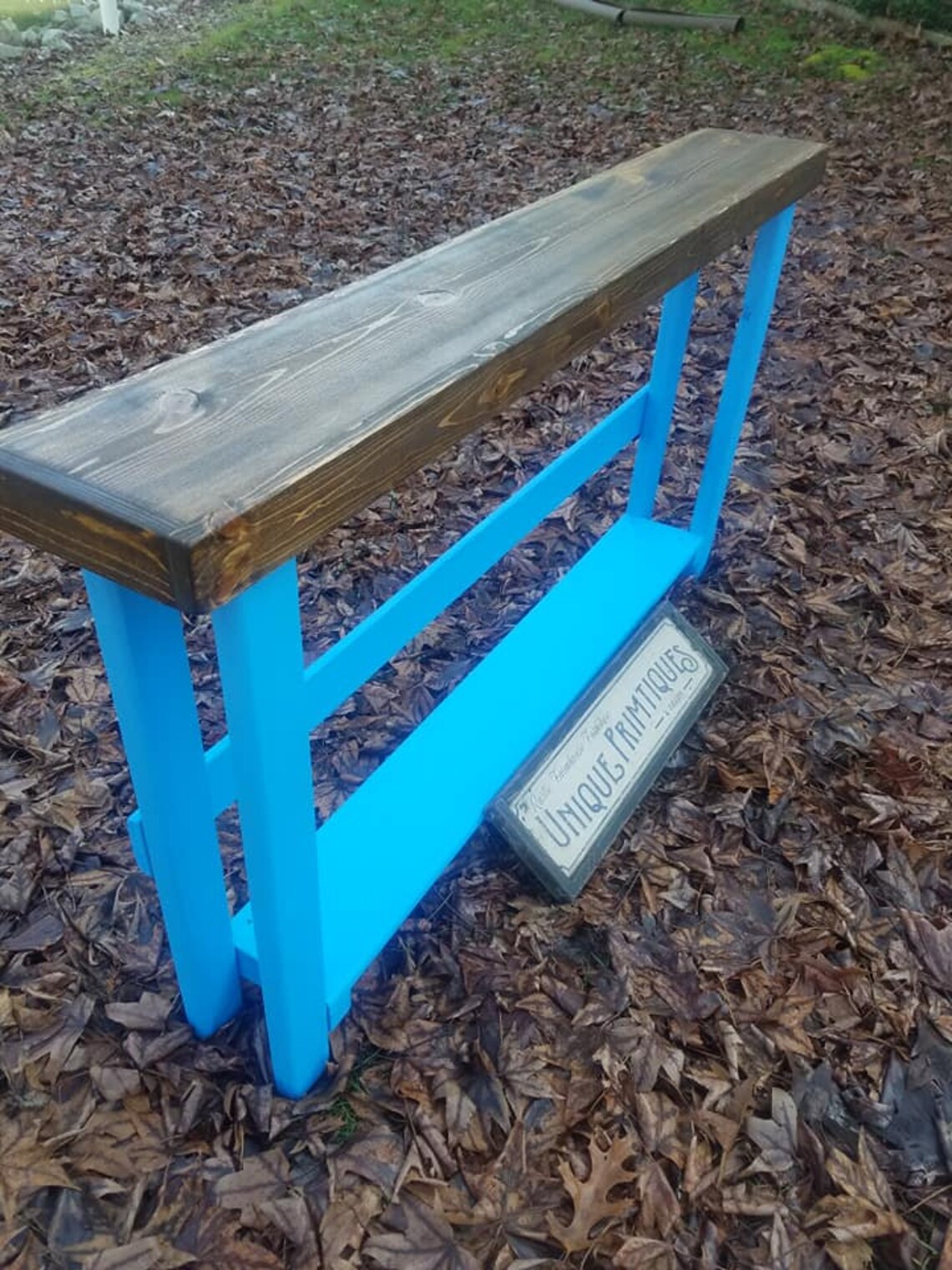 RUSTIC CONSOLE TABLE Entry Entryway Hall Sofa Table Coastal Etsy