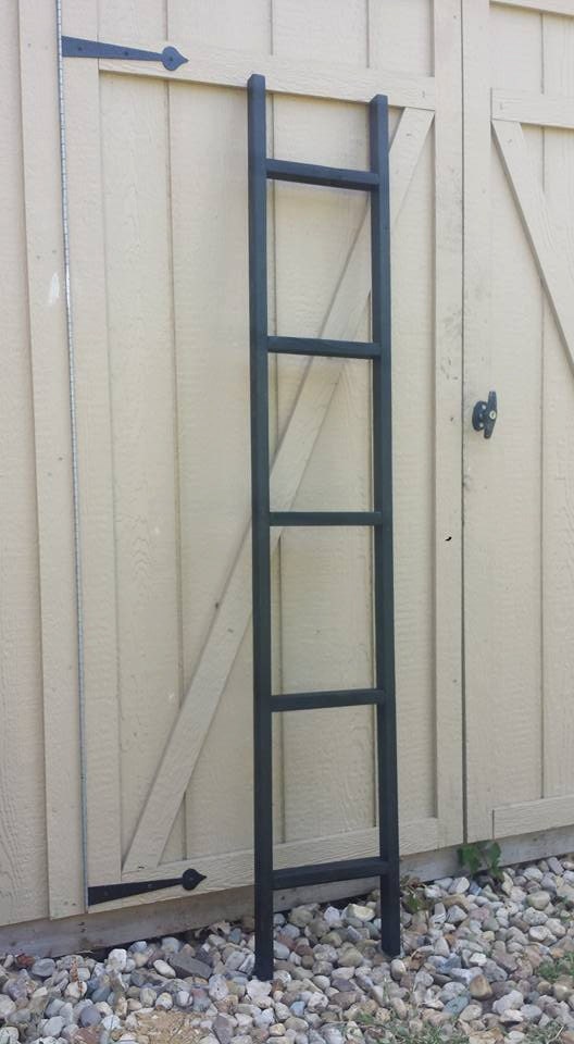RUSTIC WOOD LADDER Primitive Ebony 11x64 Black Quilt Blanket Etsy