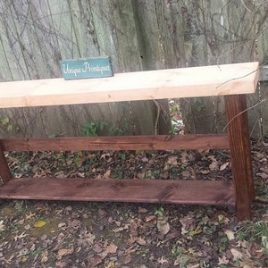 RUSTIC SOFA TABLE Console Entryway Entry Hall Large Reclaimed Wood Long Accent Table Custom Sizes Colors Colonial Maple & Red Oak 10x70x30h