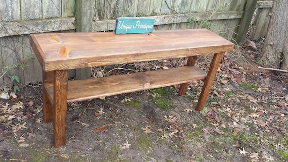 Rustic Console Sofa Table Primitive English Chestnut Accent Tv Rustic Console Sofa Table Primitive, Primitive Sofa Table Furniture