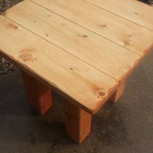 RUSTIC FARMHOUSE END Table Farm House Golden Pecan Reclaimed Wood Side ...