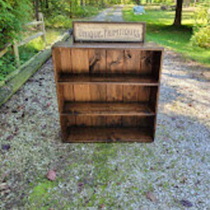 RUSTIC FARMHOUSE BOOKCASE Farm House Country Cabin Shelving Reclaimed ...