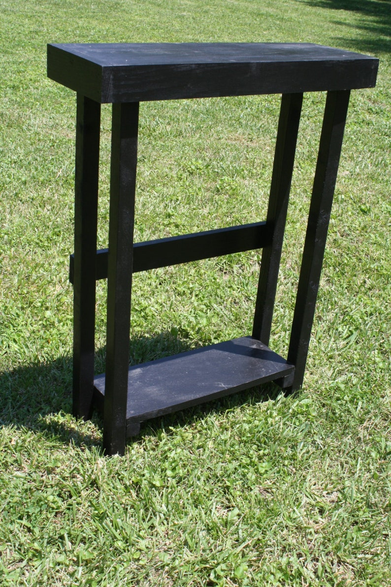 LAMP TABLE ACCENT Hall Entryway Entry Small Black Tall ...