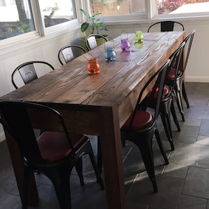 Rustic TABLE Reclaimed Wood FARM House Unique Restoration Country Farmhouse Kitchen Wooden Table Home Office Desk Custom Sizes Colors