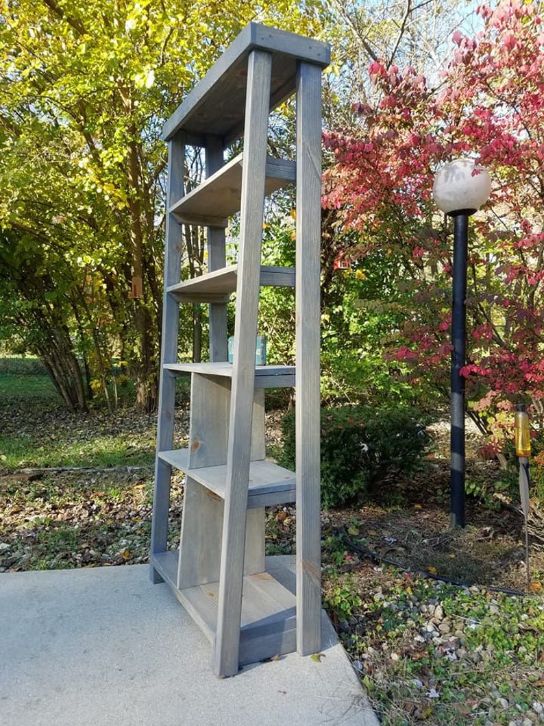 Reclaimed Wood TALL Bookshelf Book Shelf Shelving Storage Etsy
