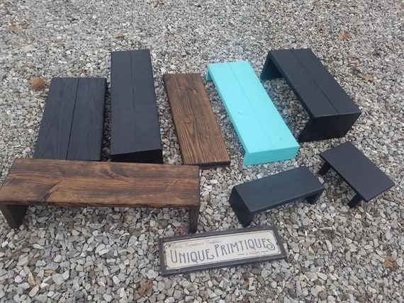 Rustic Table Riser Primitive Computer Monitor Printer Stand Etsy