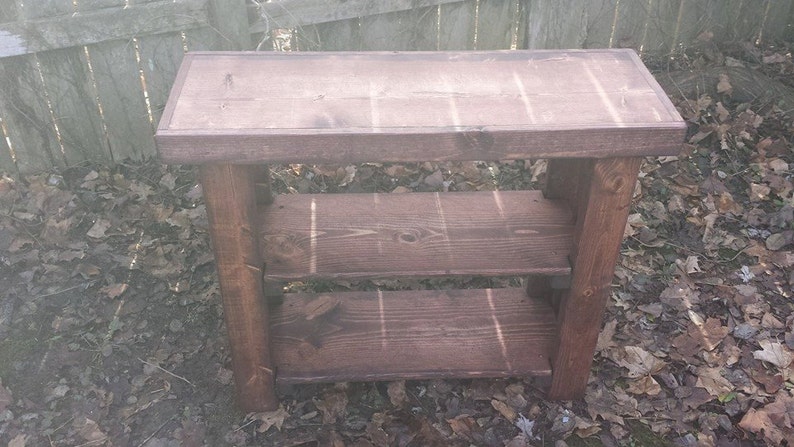 X End Sofa Table Red Mahogany Stained Primitive Rustic Reclaimed Wood Console Hall Entry Bookcase 12 34x36x30h Custom Sizes Colors Furniture Living Room Commentfer Fr X End Sofa Table Red Mahogany Stained, Primitive Sofa Table Furniture
