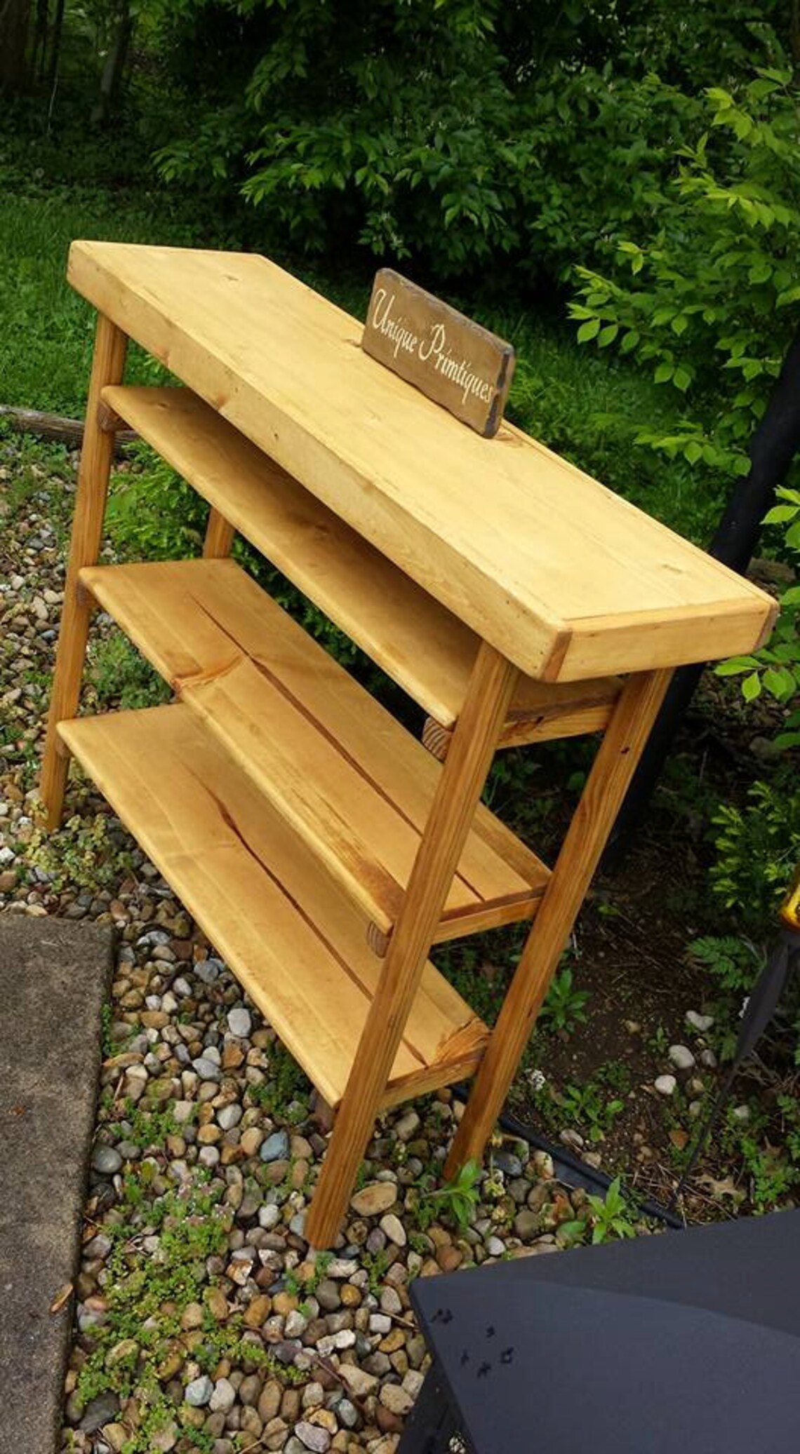 Rustic SOFA Hall Console Table Book Shelf Bookshelf Mud Room Etsy