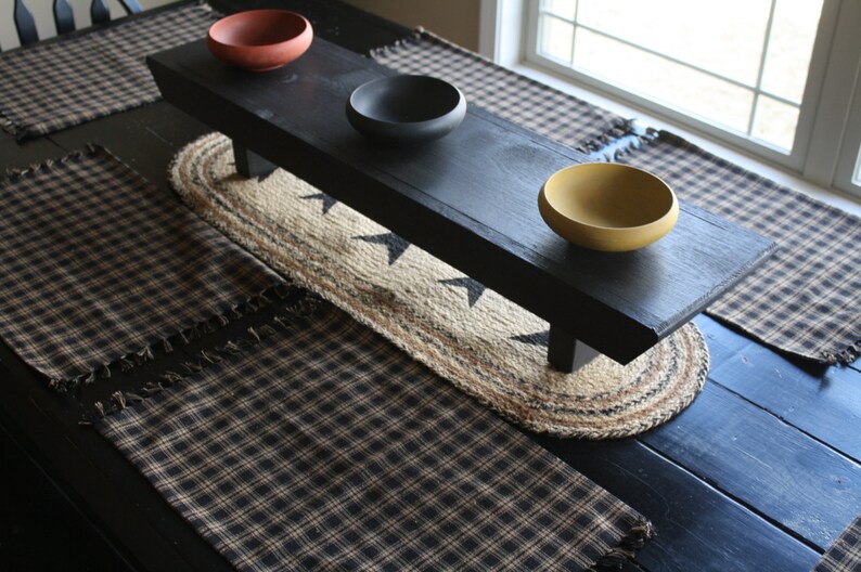 Unique Primtiques Primitive Black 37 Table Riser Bench - Etsy