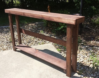 RUSTIC SOFA TABLE