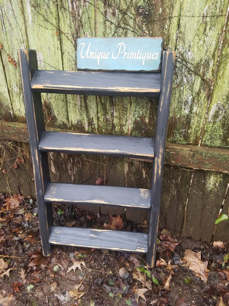 BLANKET Ladder Rustic Primitive Distressed Wood Quilt Scarf Etsy