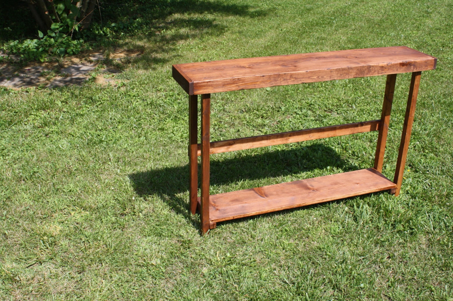 RUSTIC Console TABLE Sofa Entryway Accent Primitive Unique Etsy