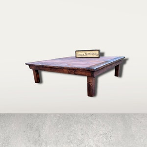 RUSTIC FARMHOUSE COFFEE Table Extra Large Square Farm House Country ...