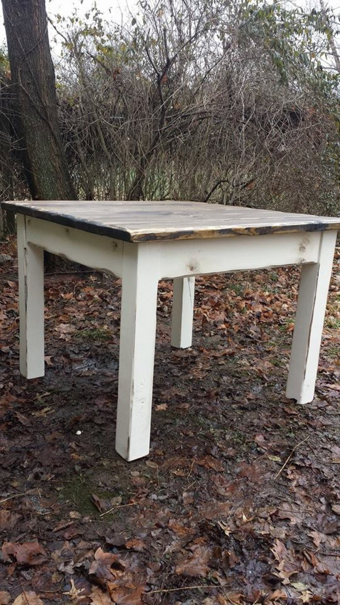 RUSTIC FARMHOUSE TABLE Small Kitchen Dining Farm House - Etsy