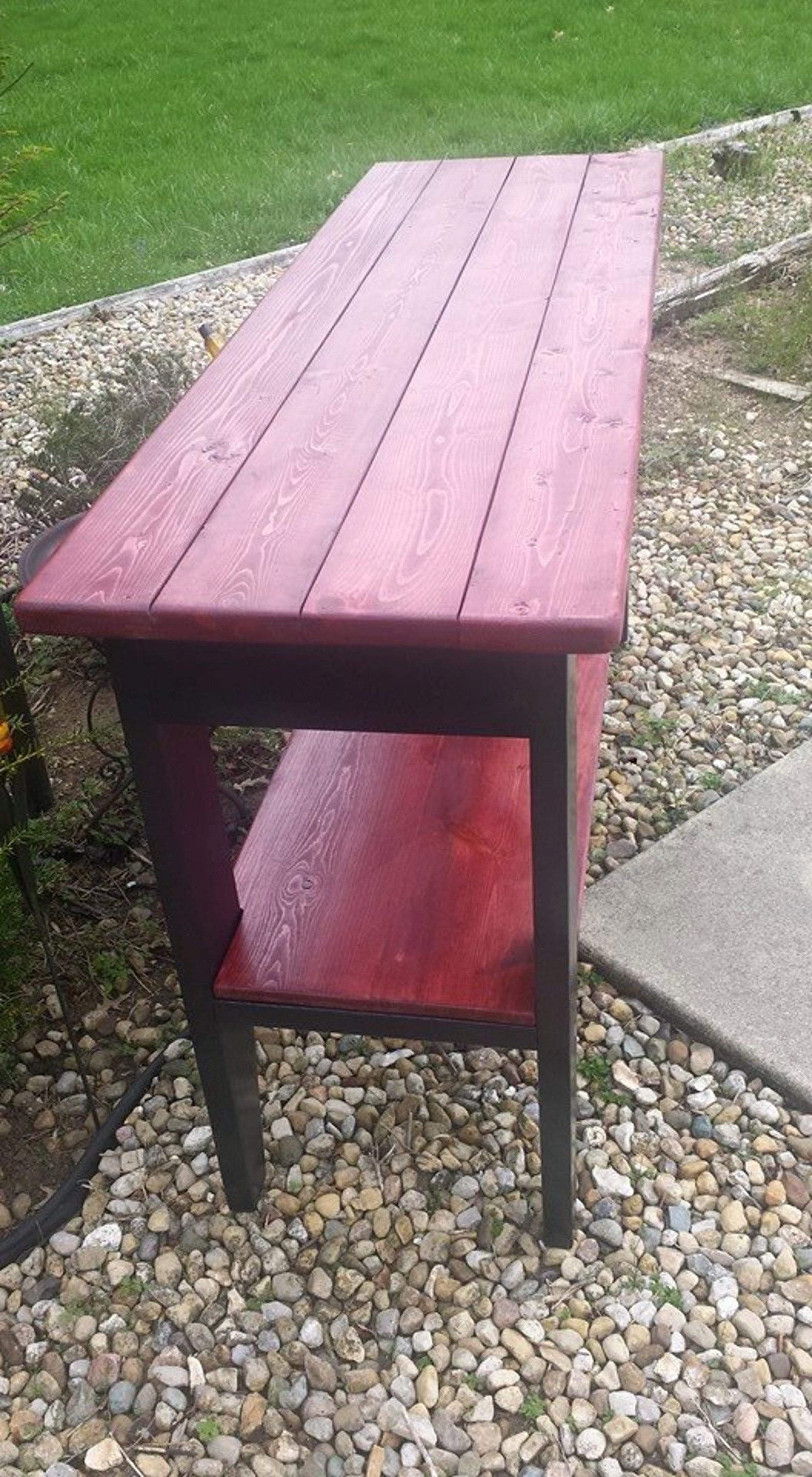 FARMHOUSE CONSOLE TABLE Kitchen Island Rustic Sofa Bar Entry Etsy