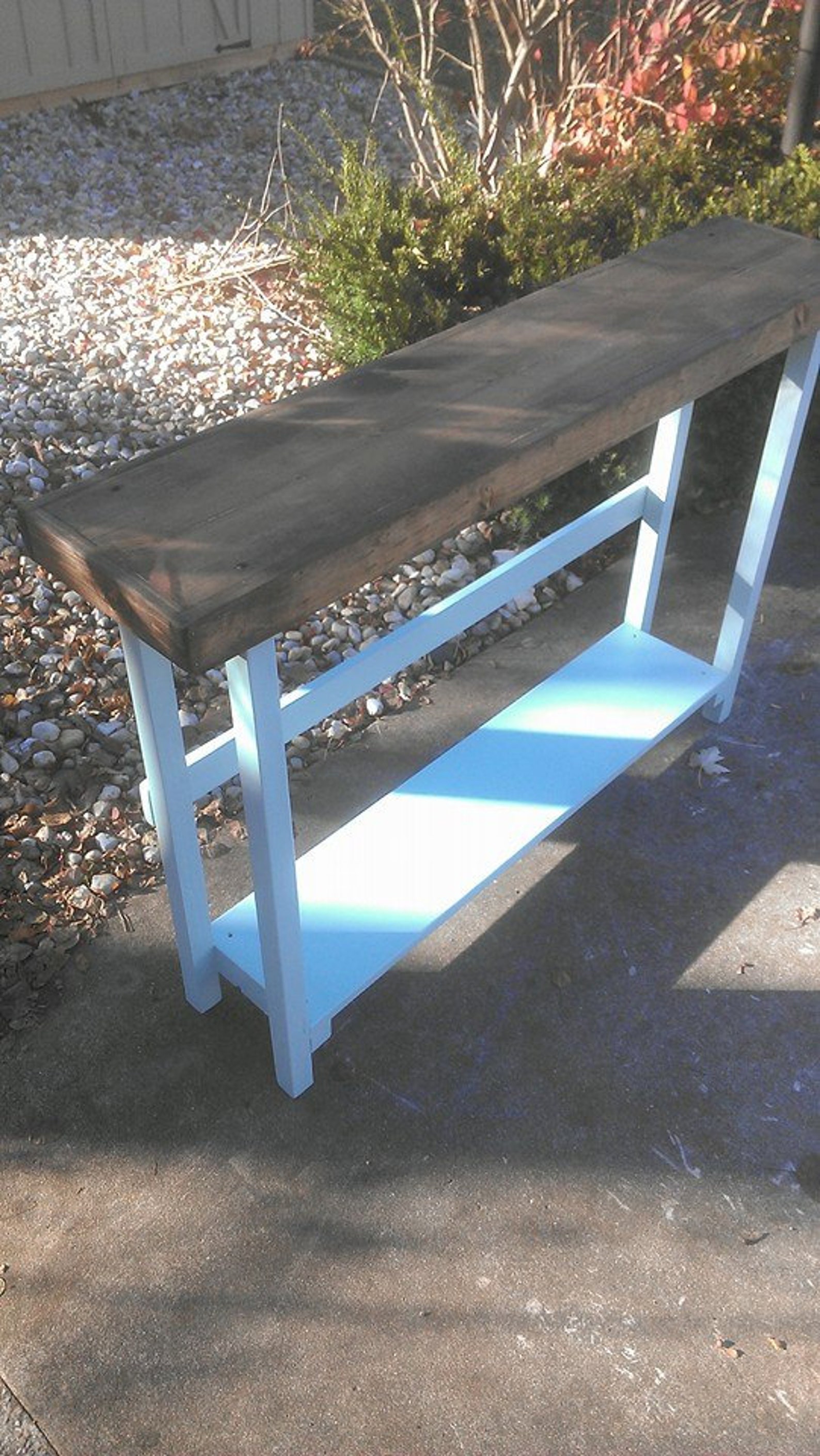 RUSTIC Console TABLE Accent Entryway Sofa Hall Unique Primtiques ...