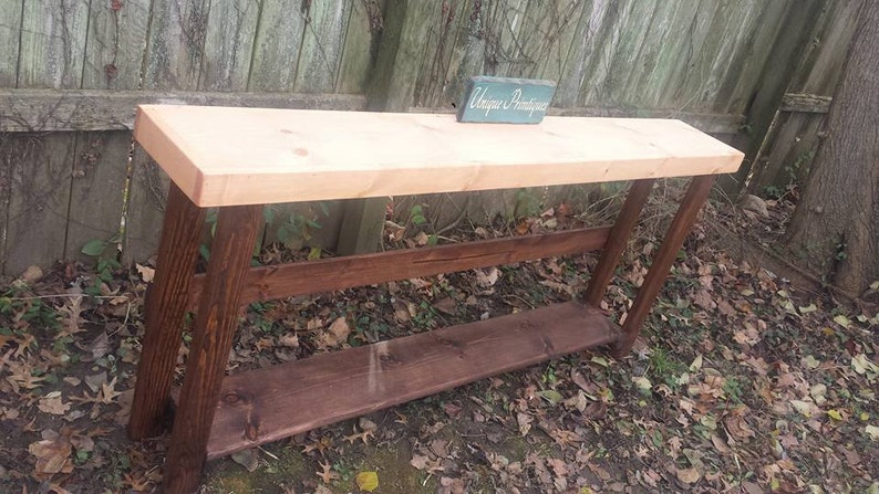 RUSTIC SOFA TABLE Console Entryway Entry Hall Large Reclaimed | Etsy