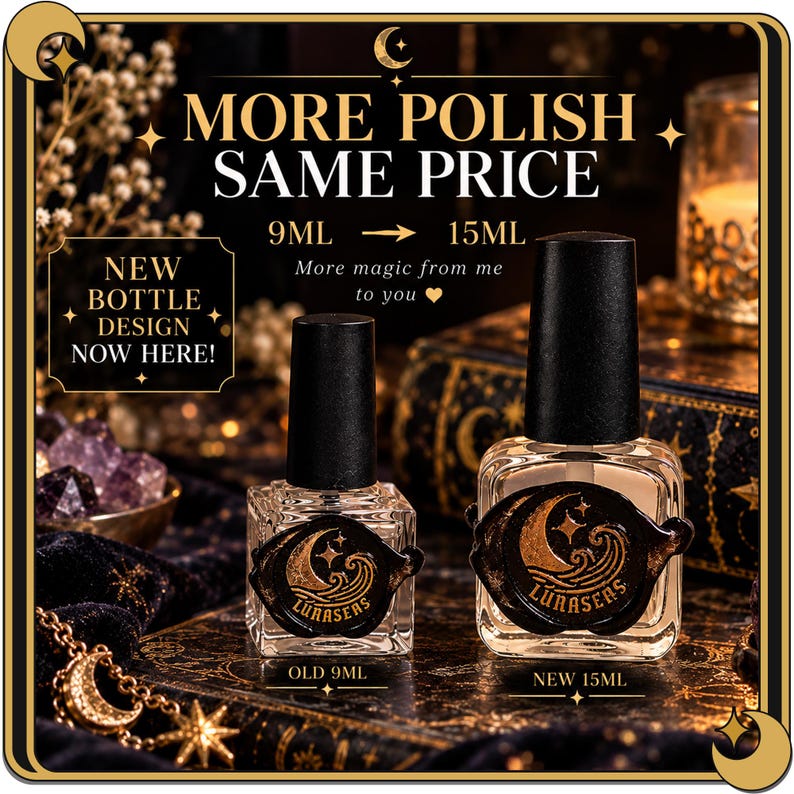 Bioluminescence Orange - Glow in the Dark Nail Polish Top Coat - UV Keychain included image 9