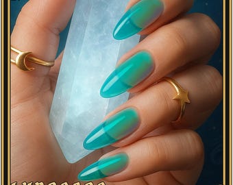 Tide - Teal Stained Glass Jelly Nail Polish
