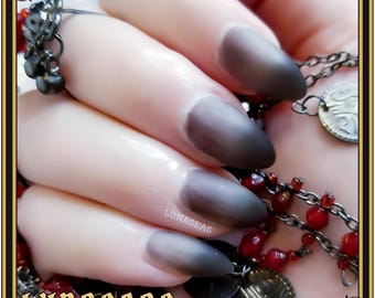 Cursed - Matte Black to Grey Thermal Color changing nail polish