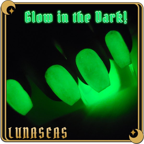 Bioluminescence Green - Glow in the Dark Nail Polish | Halloween Nail Polish | Top Coat