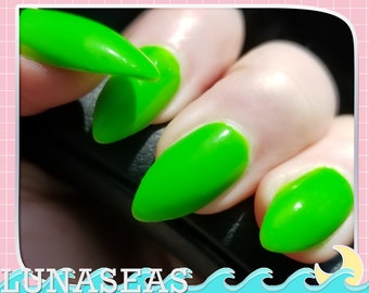 Electro Green - Neon Green Nail Polish | UV reactive Nail Polish | Day Glow Nail polish