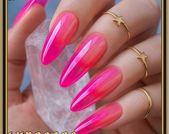 Flamingo - Hot Pink Stained Glass Jelly Nail Polish