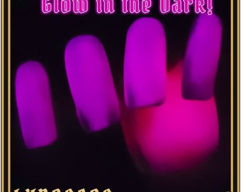 Bioluminescence Hot Pink - Glow in the Dark Nail Polish | Halloween Nail Polish | Top Coat