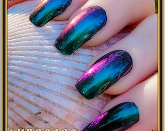 Damaged Waters - Duo Chrome Color shifting Oil slick Nail Polish Topper