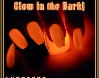 Bioluminescence Orange - Glow in the Dark Nail Polish Top Coat