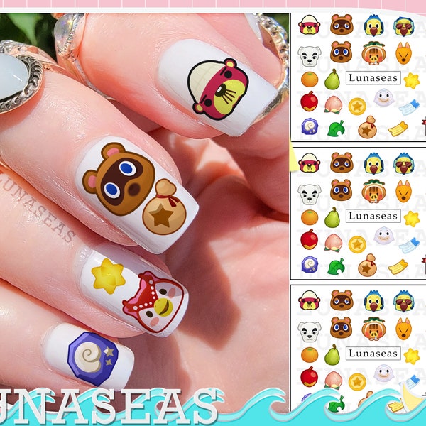 Animal Nail Art Etsy