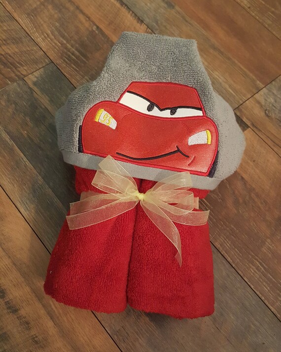 lightning mcqueen bath towel