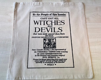 Cast Out Witches and Devils Tote Bag - cotton