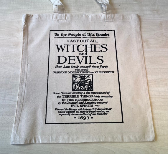 Cast Out Witches and Devils Tote Bag - cotton