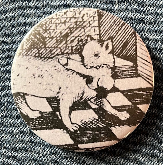 Penis Stealing Cat Badge 32mm