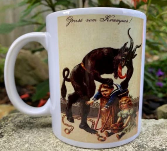 Krampus mug - black Krampus