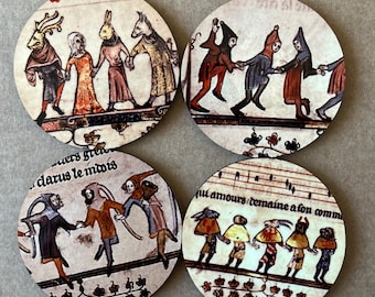 Mummers/Medieval Dancers Fridge Magnets
