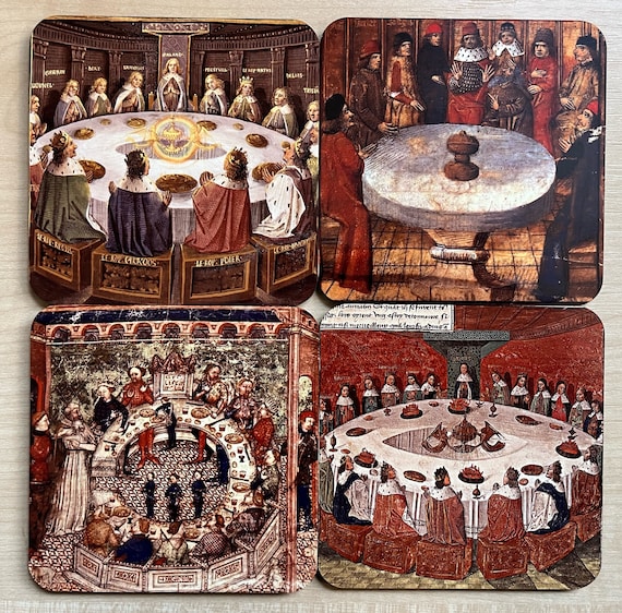 Knights of the Round Table, Holy Grail coasters - set of 4