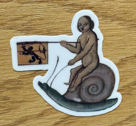 Snail Jousting Sticker