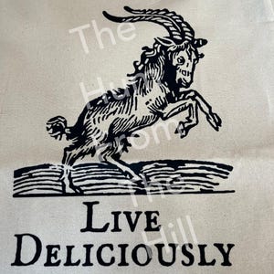 Black Phillip Tote Bag - cotton