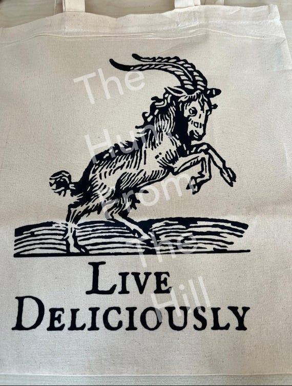 Black Phillip Tote Bag - cotton