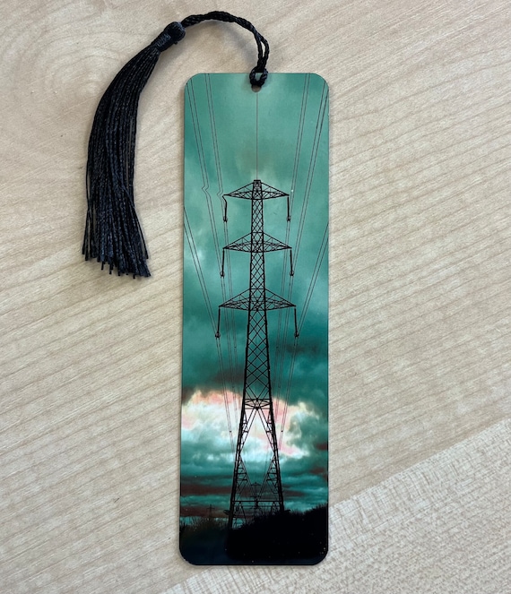 Pylon Bookmark (Green) Bookmark (aluminium) - Choose from 3 sizes