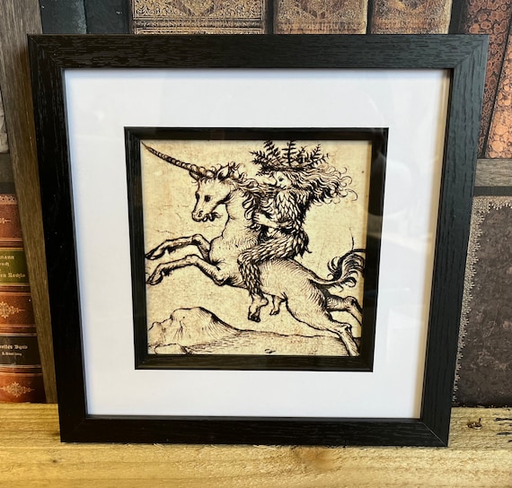 Wild Woman Riding Unicorn
