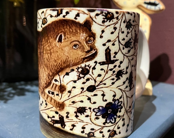 Medieval Cat Marginalia Mug