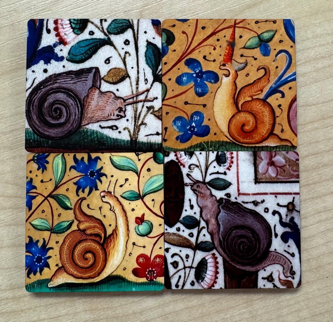 Snail Magnets Medieval Snail Magnets - Etsy UK