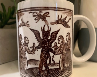 Witches Giving Offerings to the Devil mug