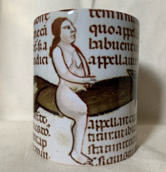 Flying Green Penis Riding Witch Mug